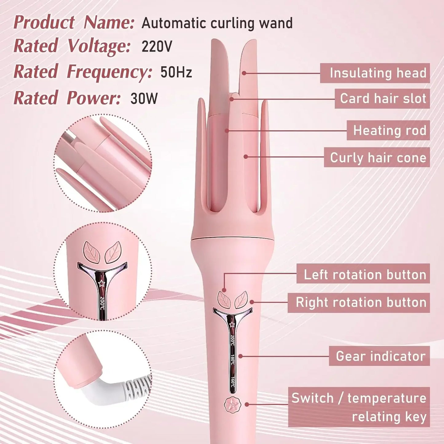 Automatic Curling Iron 32 mm Big Roll Anion  Ceramic Hair