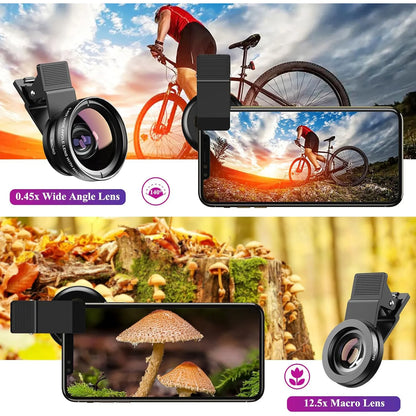 2in1 Phone Camera Lens Kit 12.5X Macro Lens