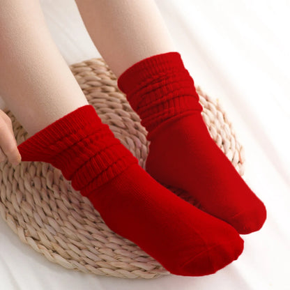 3/6 pairs Fall Winter Slouch Knit Slouchy Scrunch Socks