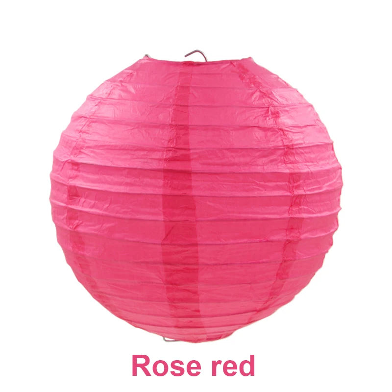 10/15/20/25/30cm Round Chinese Paper Lanterns Birthday Wedding Decor Gift