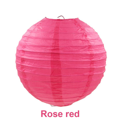 10/15/20/25/30cm Round Chinese Paper Lanterns Birthday Wedding Decor Gift