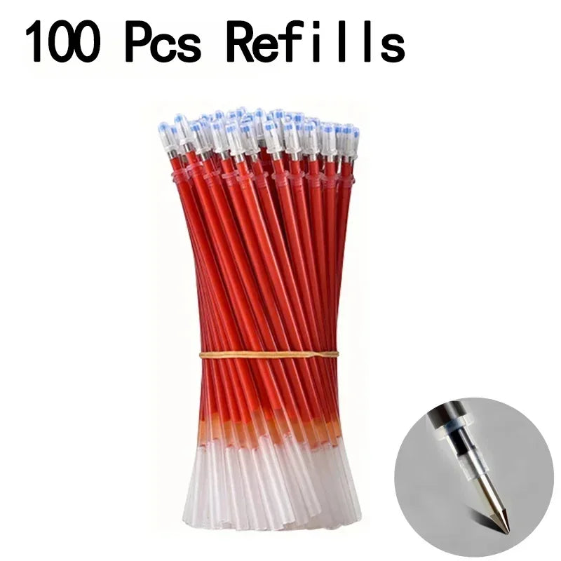 20/50 Pcs Gel pens Set Black Blue Red Refill Gel School
