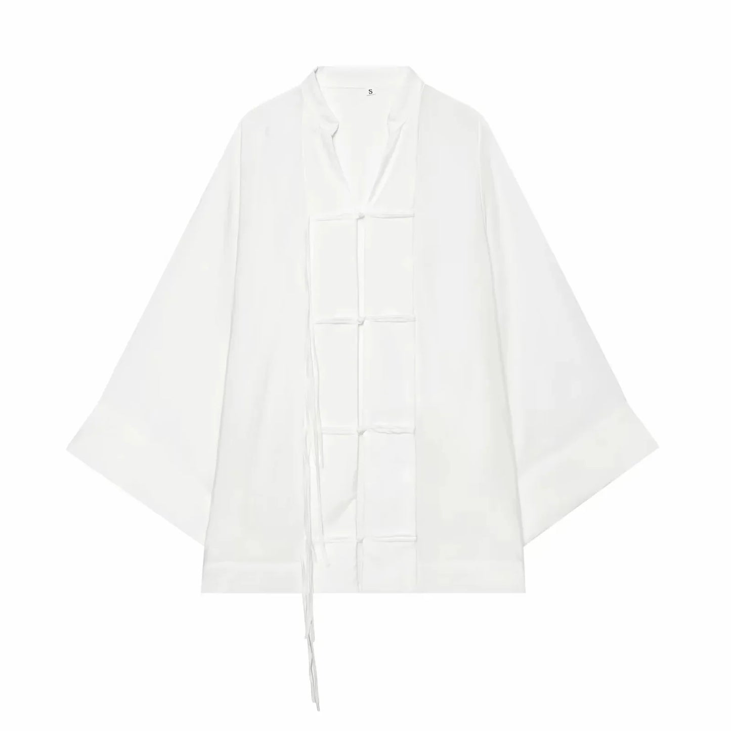 Elegant Loose Long Sleeve Casual See Through Thin Top Blouse