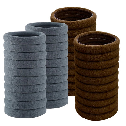 50PCS/Set Cotton Elastic Hair Ties