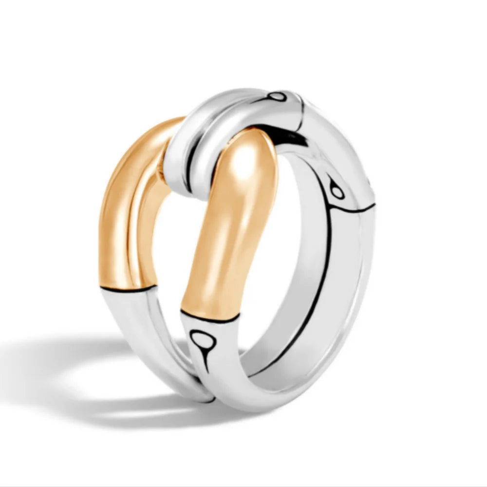 Delicate Two-color Electroplating Simple Geometry Rings