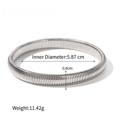 DANA Stainless Steel Flex Snake Cuff Bracelet