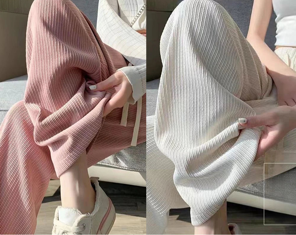 Casual Straight Sporty Wide Leg Pants