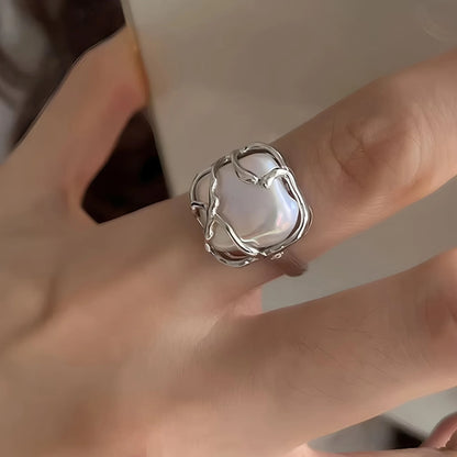 925 Sterling Silver Drip Glaze Butterfly Zircon Rings