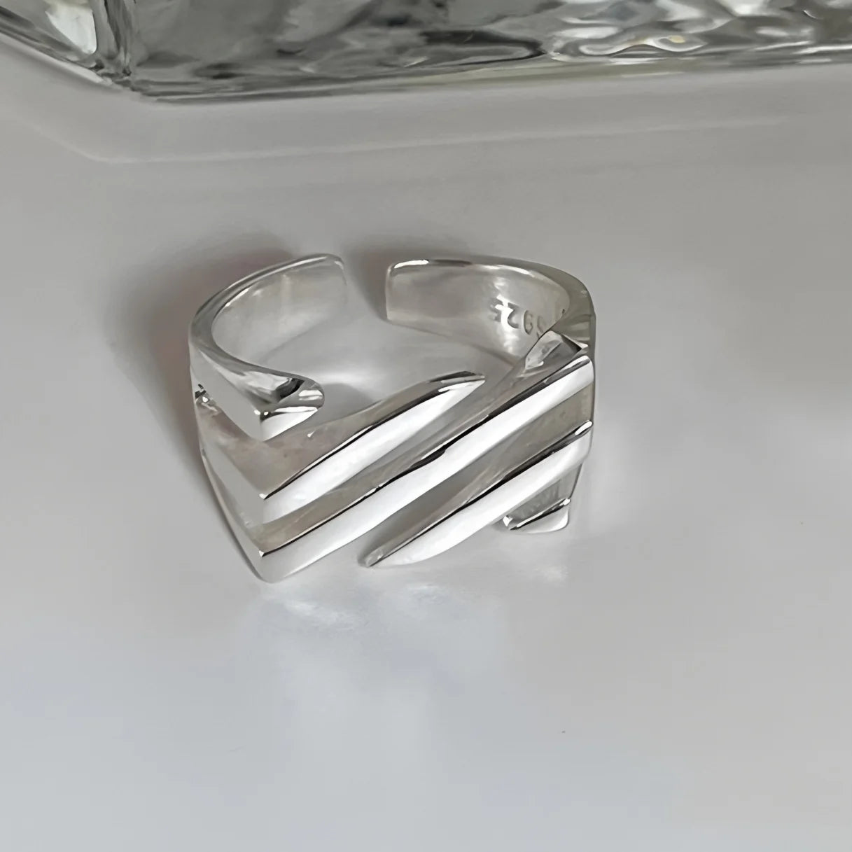 925 Sterling Silver Drip Glaze Butterfly Zircon Rings