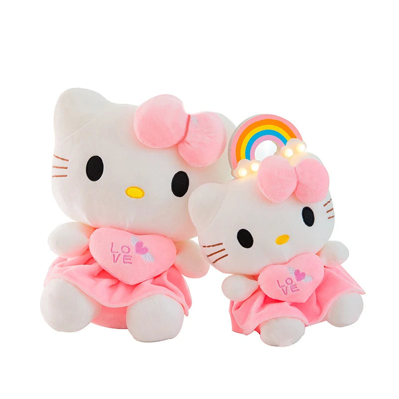 Sanrio Kitty Plush Toys Pillow 25cm Kawaii Anime KT Cat Plush Doll