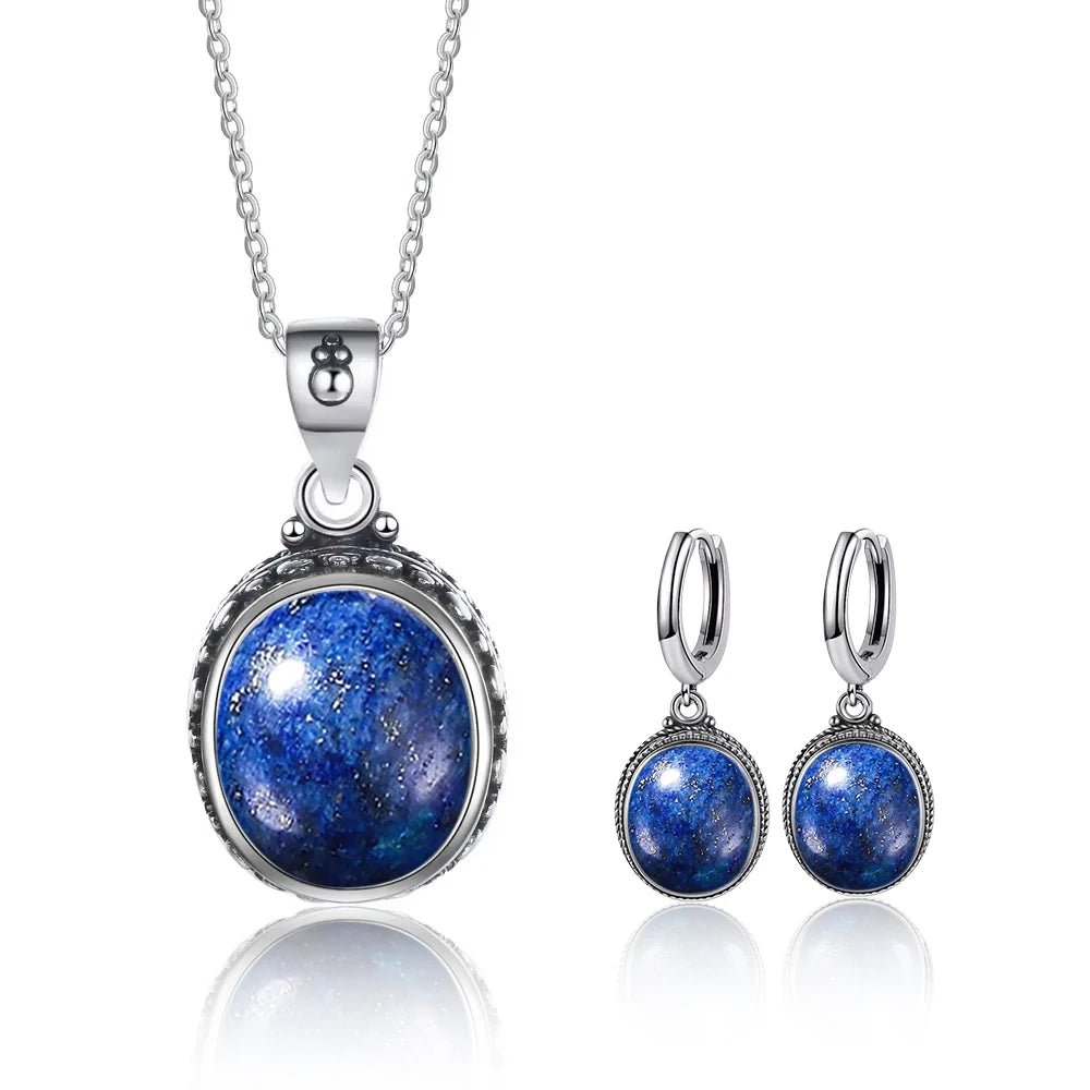 925 Sterling Silver Natural Labradorite Earrings