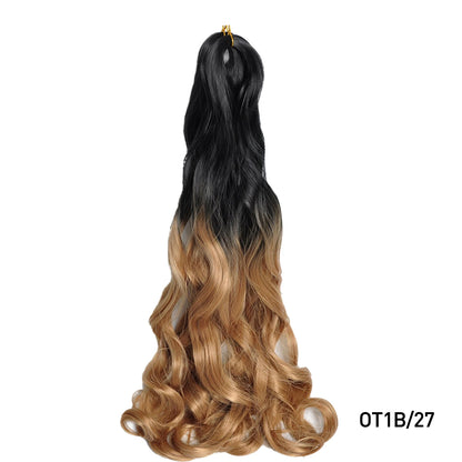 French Curls Braiding Hair 24Inch Hair Extensions