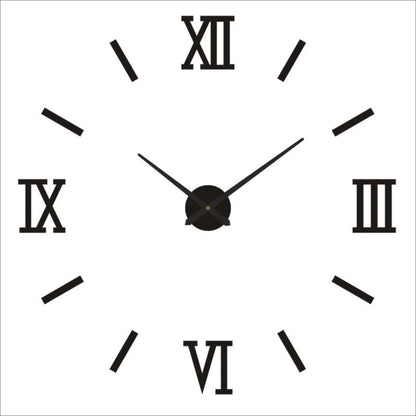 Large Wall 3D DIY Quartz Acrylic Mirror Stickers Clocks