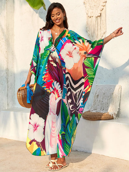 Stylish Caftans Plus Size Beach Cover Up Swimsuit Dresses