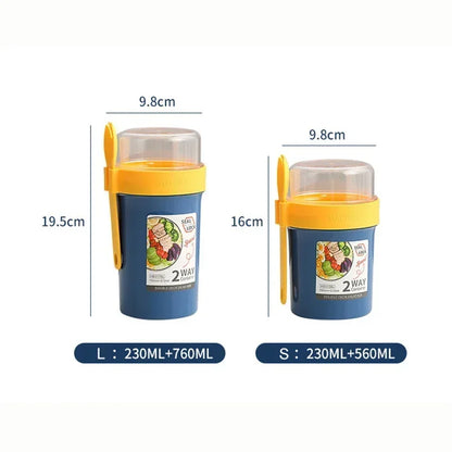790ml/990ml Salad Oatmeal Cup Breakfast Cup Cereal Nut