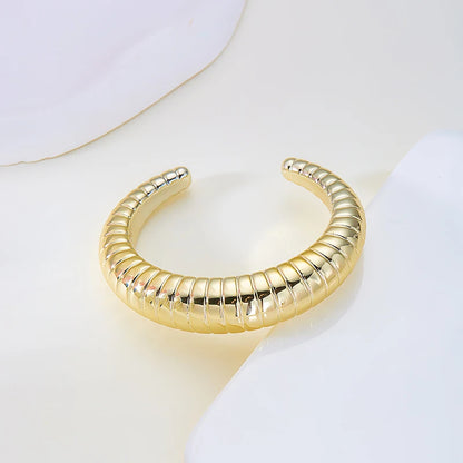 Exaggerated Hip Hop Rock Plastic Cuff Bracelet