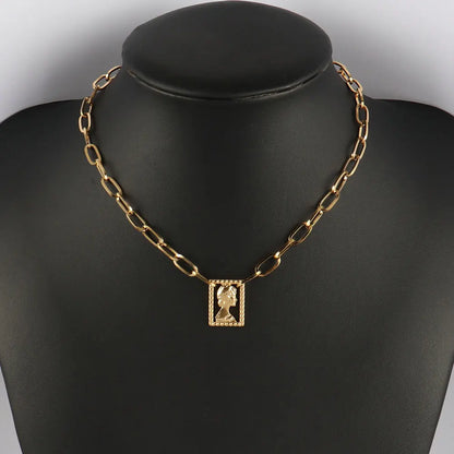 316L Stainless Steel Choker Heart Clavicle Chain Necklaces