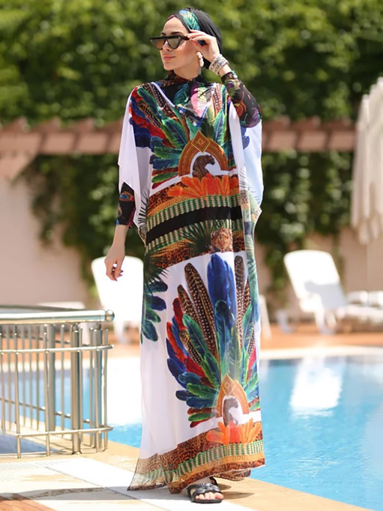 Burkini Cover Ups Muslim Swimwear Bathing Abaya