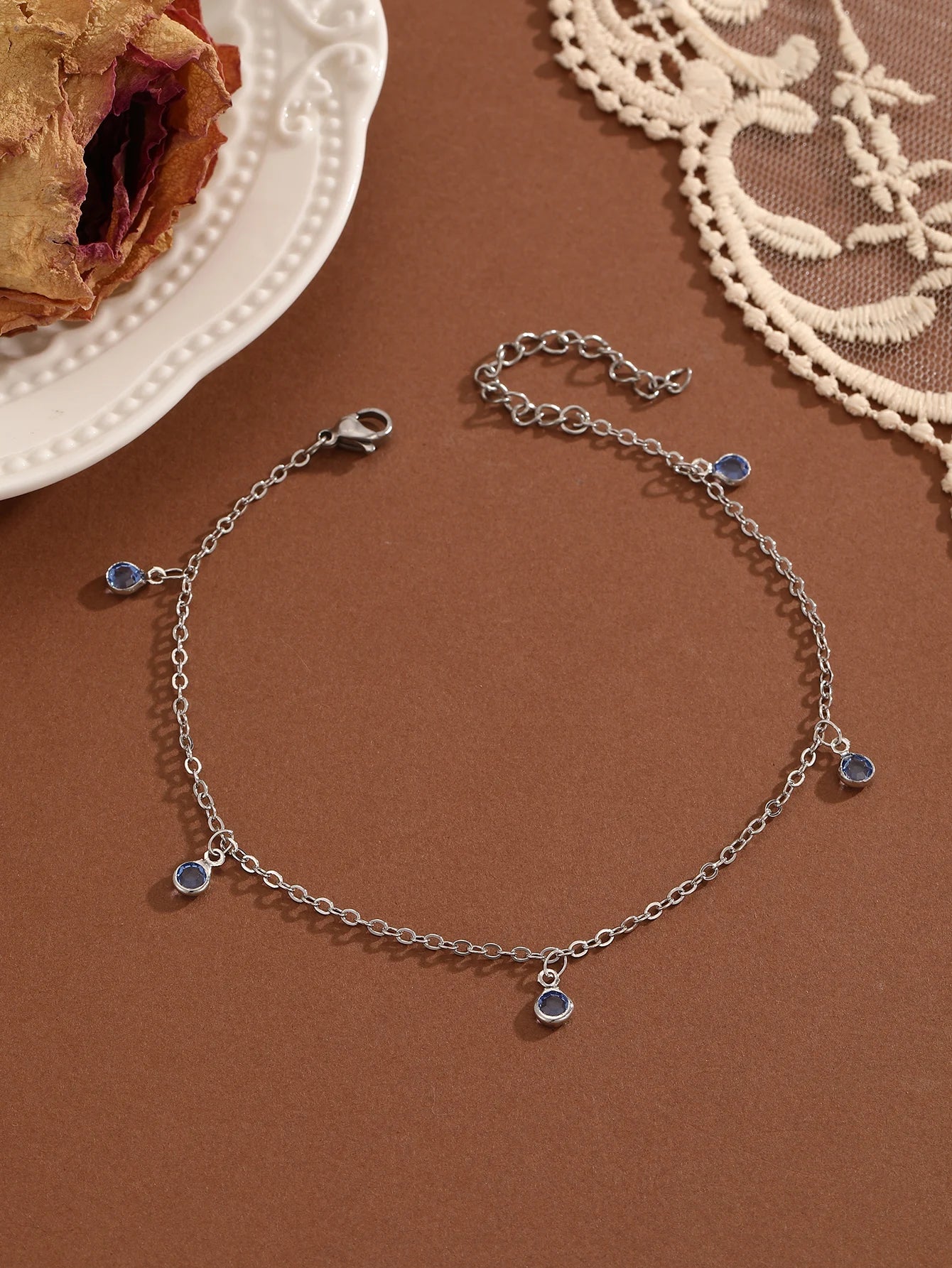 Bohemia Crystal Cubic Zirconia Anklet Bracelet