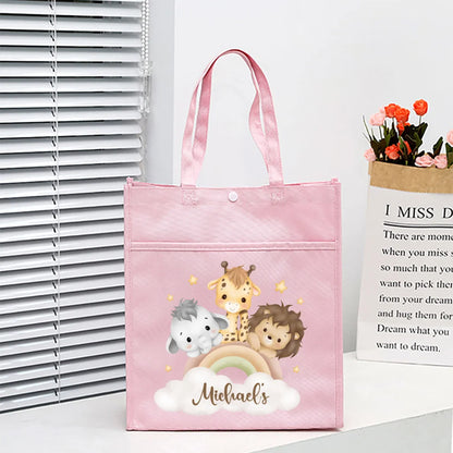 Kids Library Tote Bags Homeschool Cute Custom for Kids
