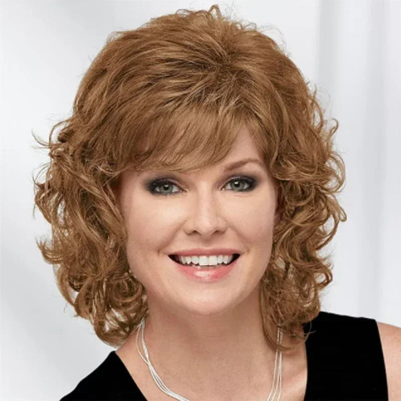 Synthetic Hair Short Curly Wigs