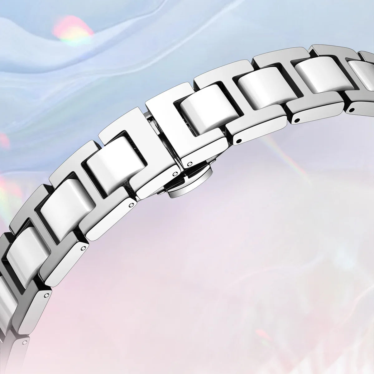 Diamond Ceramic Chain Quartz Watch