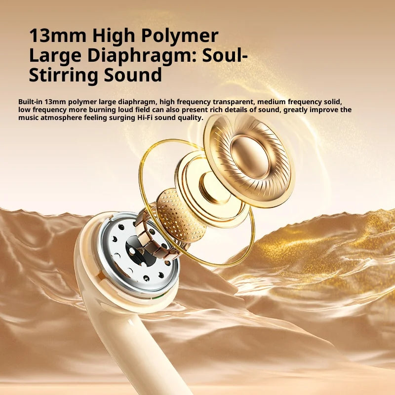 wireless Bluetooth earbuds with noise cancellation long battery