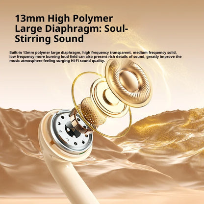 wireless Bluetooth earbuds with noise cancellation long battery