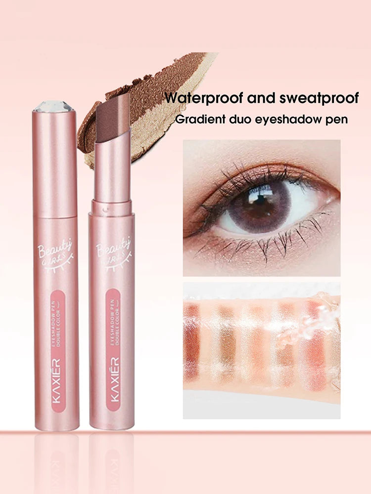 Gradient two-color eye shadow pen waterproof