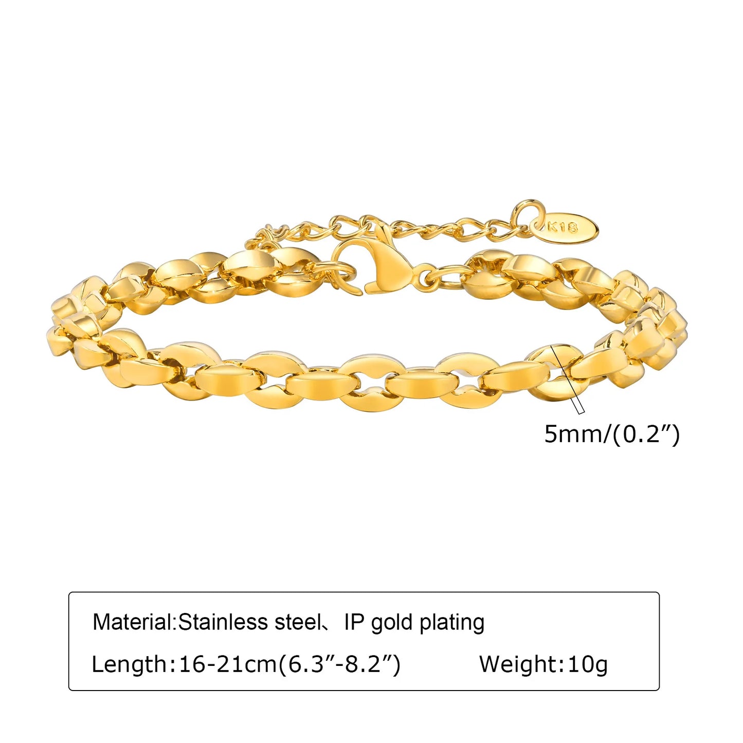 DANA Gold Link Bracelet