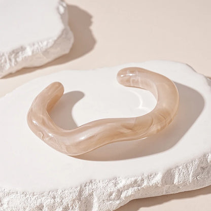 Acrylic Cuff Geometric Open Bracelet