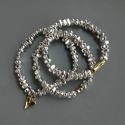 DANA 3pcs/set Chain Heart Bracelets