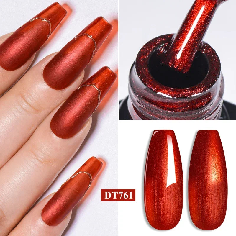 7ml Red Series Gel Nail Polish Glitter