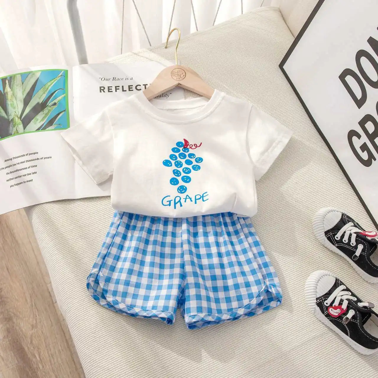 Children Short-sleeved Cartoon Design Set