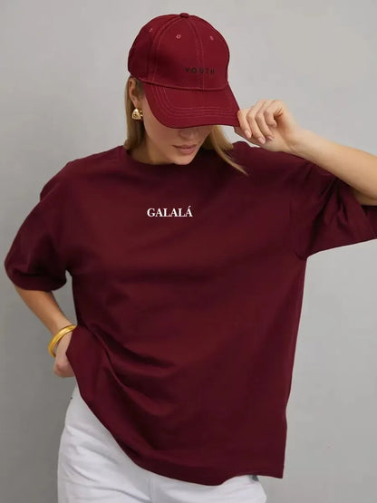Graphic 100% Cotton Short Sleeve Oversized T-shirt