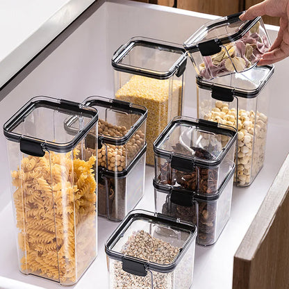 2/4PCS Sealed Jars Sets Stackable Grain Storage