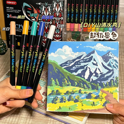 Professional Art Use 24/48-Color Acrylic Paint Markers
