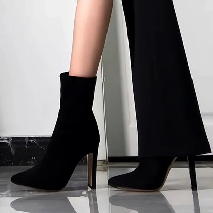 Black Stretch Skinny Sexy Boots