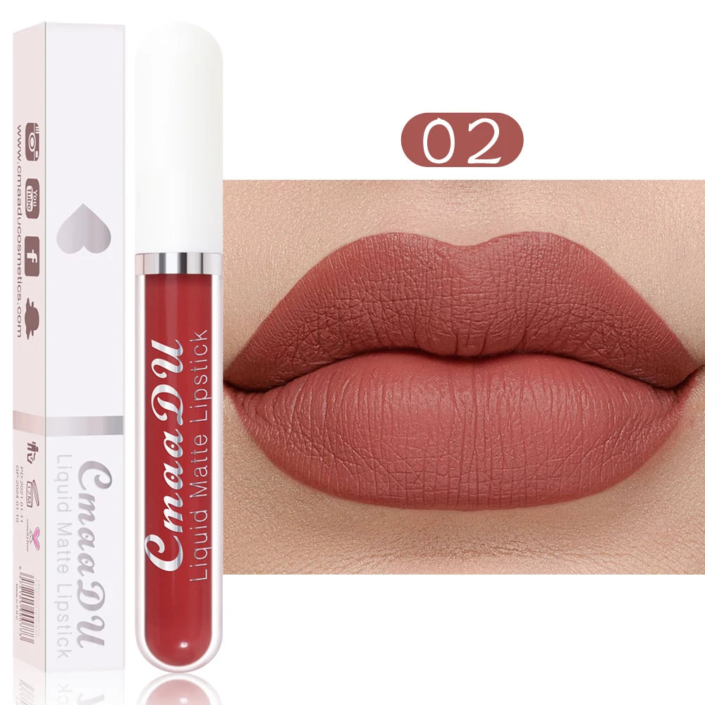 1 Pcs Matte Lip Gloss Liquid Lipstick Waterproof