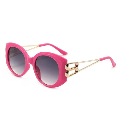 Vintage Oversize Square Hollow Cat Eye Sunglasses