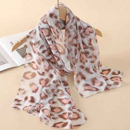 Chiffon Long Silk Scarf Turban