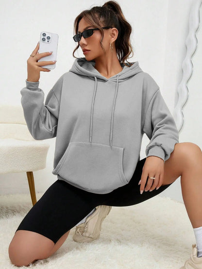 Casual Fleece Pocket Hoodies Unisex Pullover
