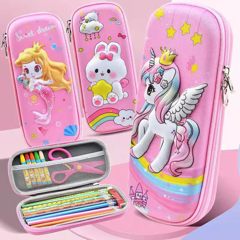 3D Kawaii Pencil Case EVA Large Capacity Waterproof Light Pencil Box