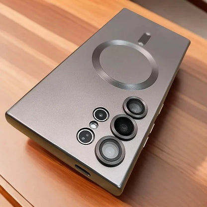 Luxury Magnetic Wireless Charging Case For Samsung Galaxy Soft Phone Cover