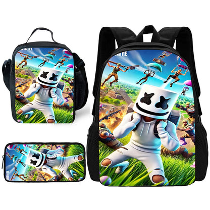 Child Backpack with Lunch Bags Pencil Bags School Bags
