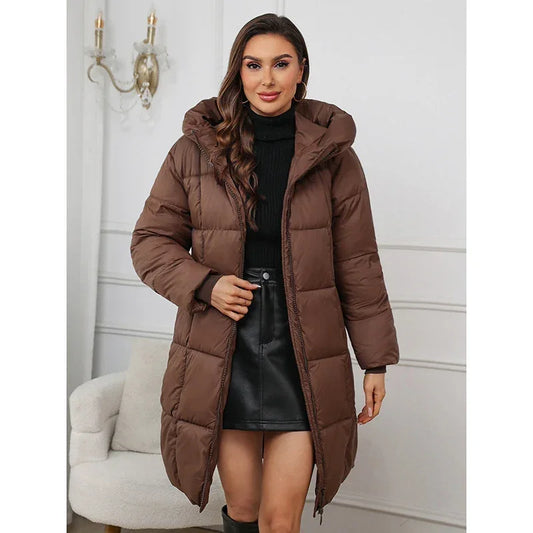 Long Thick Down Cotton Coat