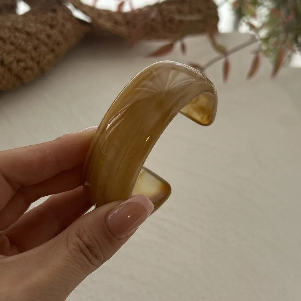 Resin Cuff Exaggerated Geometric Bracelet