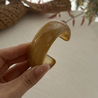 Resin Cuff Exaggerated Geometric Bracelet