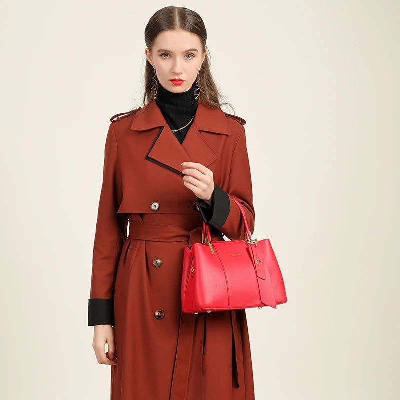 Soft Leather Shoulder Crossbody Bag