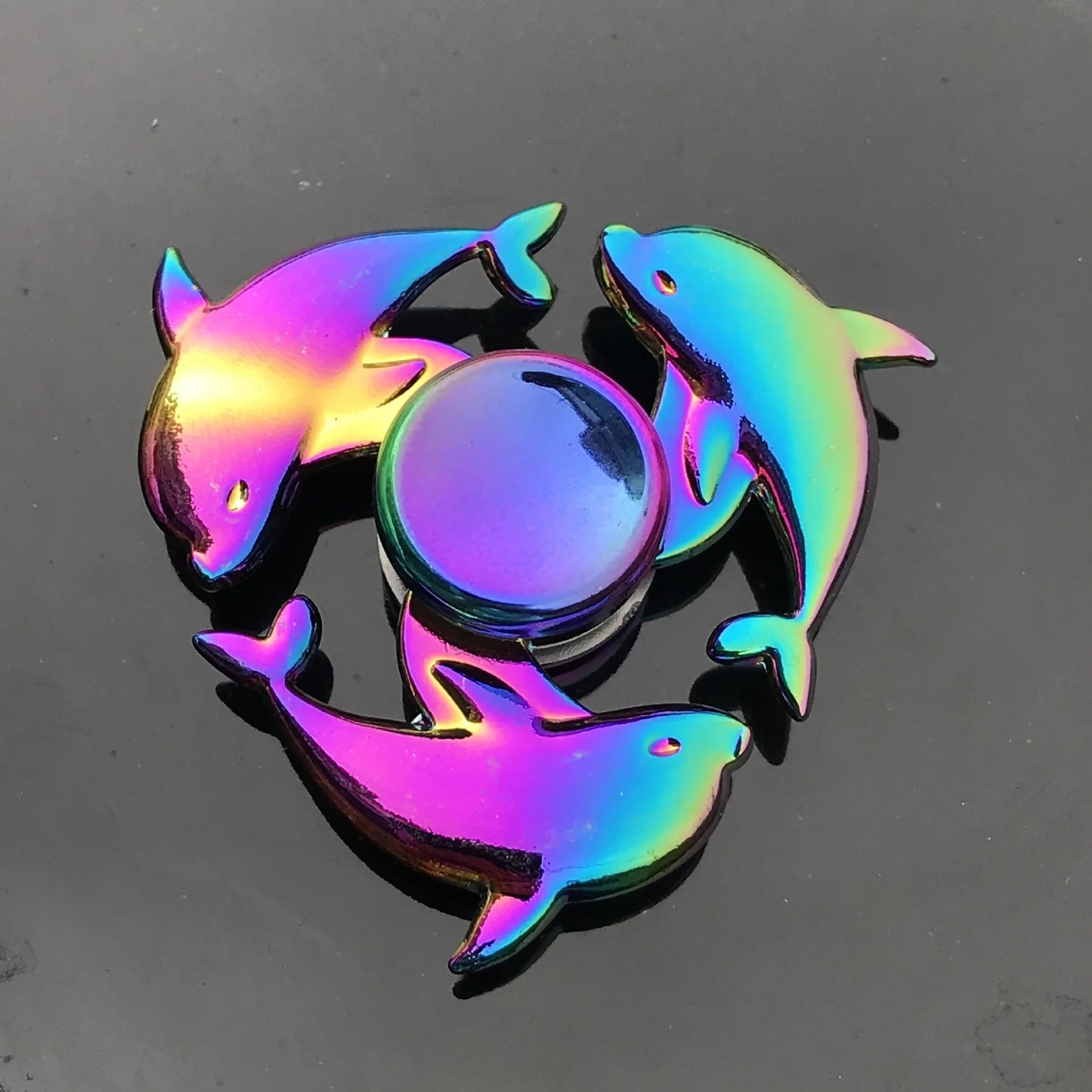 Rainbow Metal Spinner Finger Spinners Stress Anxiety Relief